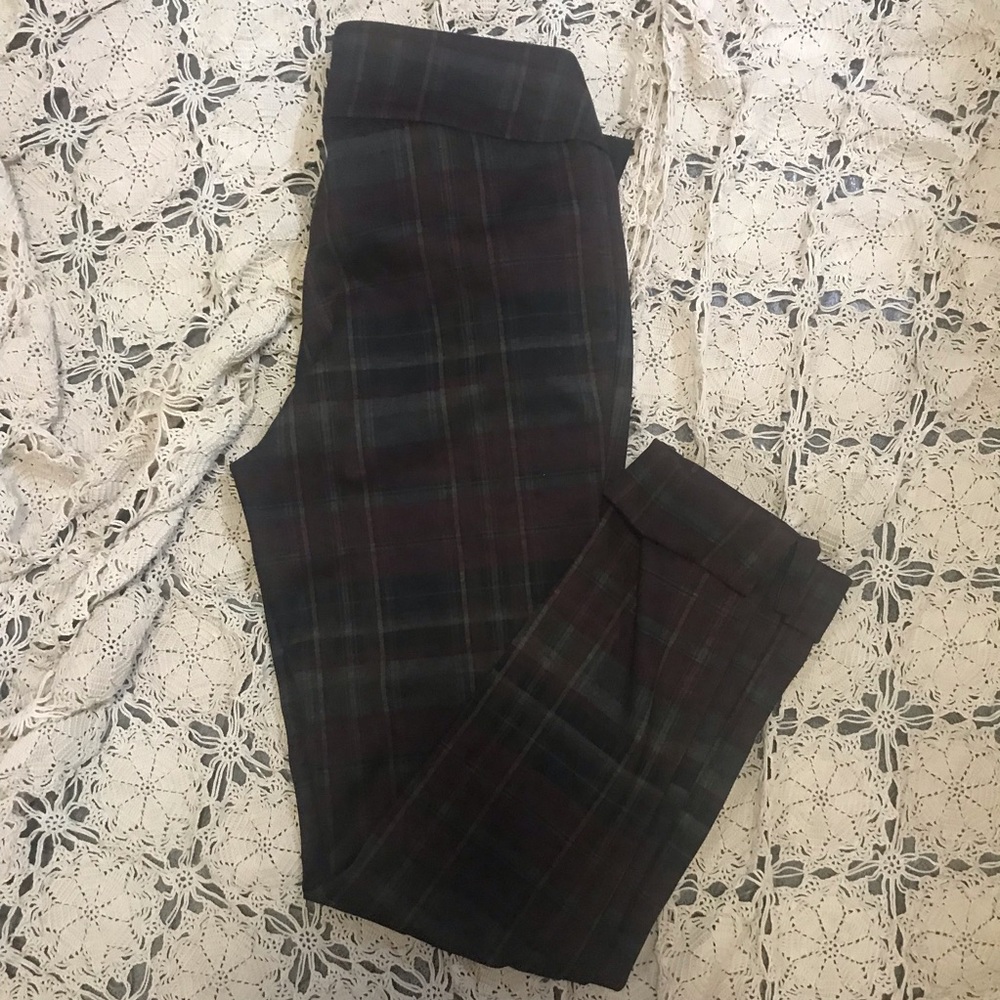 NWT - Lisette L Montreal Pull-on Plaid Trousers - Size 8